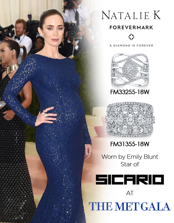 Emily Blunt Wears Natalie K for Forevermark™ to the Met Gala!