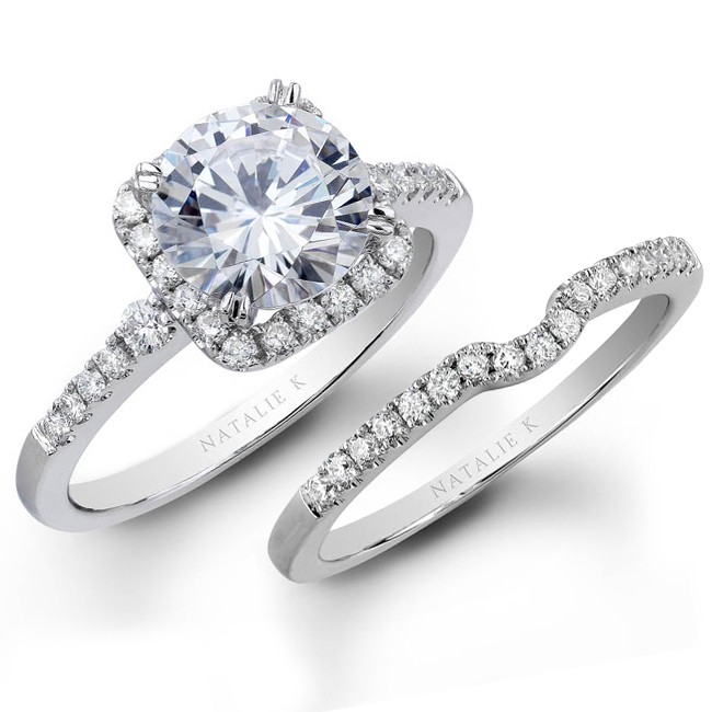 white gold halo prong diamond bridal set nk19638we w this halo diamond ...