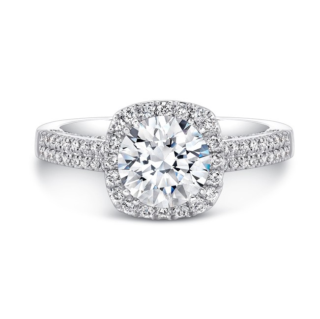 Square oval clearance engagement ring